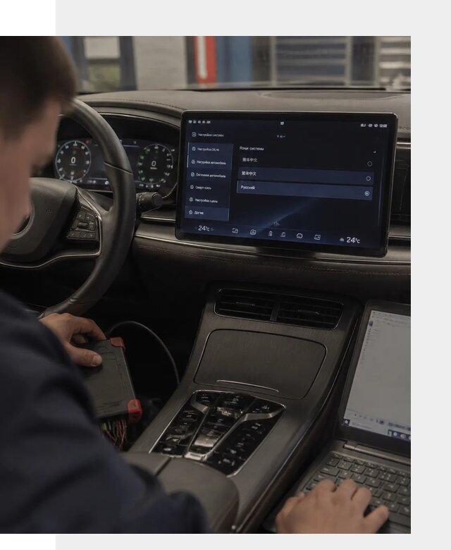 Русификация автомобиля BYD HAN для эксплуатации в Сегеже